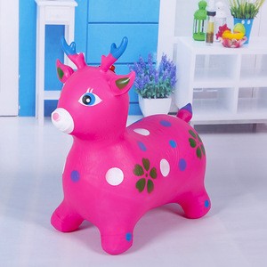 Eco-friendly PVC  Inflatable animal toy with painting and miscal