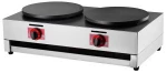 Electric crepe maker Stainless Steel Automatic Crepe Making Machine Crepes 2 paltes Pancake Machine