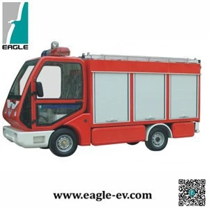 Electric fire truck, 1.3 m3 water tank, for emergency fire fighting in closed area, EG6040F