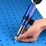 Electric Rivet Gun with Non-slip Handle Riveter Tool Kit Rivet nut gun bit adapter