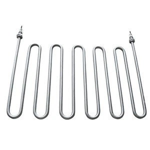 Electric stainless steel heating element for toaster oven