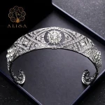 Emperors crown and tiara, bridal tiara wedding crown, princess rhinestone crown wedding jewellery set,
