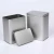 Import Empty Tea Coffee Supplements Box Square Silvery Food Grade Meta Luxury Blend Container Tin Can Packaging Manufacturers from China