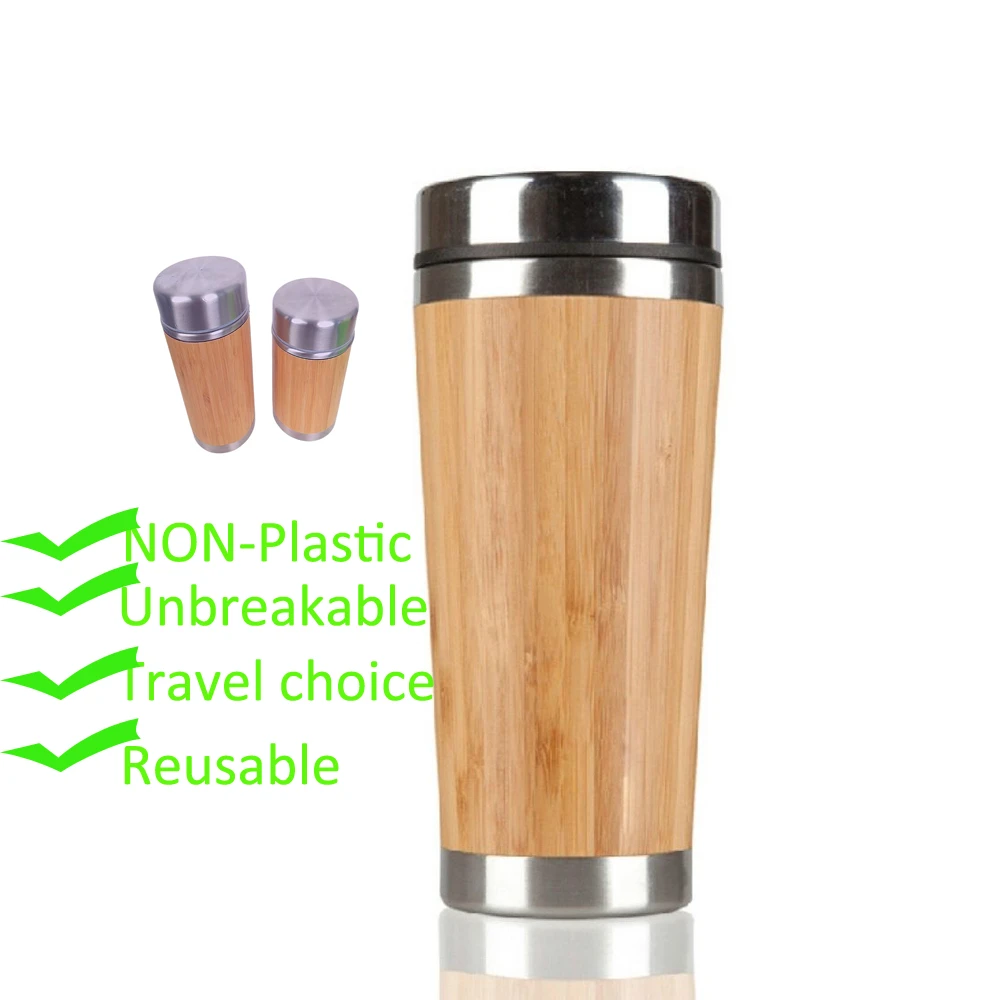 Europe Mugs 450ml Spill-proof Coffee Travel cup Reusable Cup Bamboo