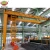 Import europe style 4 wheel single girder gantry crane with hoist from China
