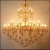 Import European zinc alloy gold crystal chandeliers pendant lights for the living room corridor of the hotel and villa from China