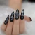 Import Extra Long Matt Acrylic Artificial Nails Black Witch Halloween Decoration Designed Fake Nail Curved Long Manicure Tips from China