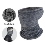 Face / Neck Cooling Tubular Multifunction Bandana Plain Mens Ice Silk Scarf