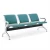 Import Factory 4 seater Steel iron waiting room seating used medical hospital clinic reception airport chairs from China