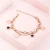 Import Factory Customization Women Rose Gold Plated Stainless Steel Bracelet Jewelry Charm Bracelet Women from China