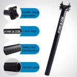 Factory Customized Mountain Bike Road Bike Seat Post 400mm Aluminum Alloy Adjustable Seatpost Bicycle Seat Post