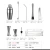 Import Factory Direct 700ml Stainless Steel shaker set with acrylic Stand from China