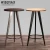 Import Factory direct vintage metal bar cafe bistro dining cocktail table with wood top from China