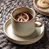 Factory direct wholesale porcelain afternoon tea and coffee cup set,eco ceramic latte coffee cup and saucer