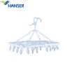 Factory folding plastic clothes hangers price with 24 pegs