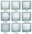 Import Factory Glass Bricks 6mm 8mm 10mm 12mm window clear color  Glass Block from China