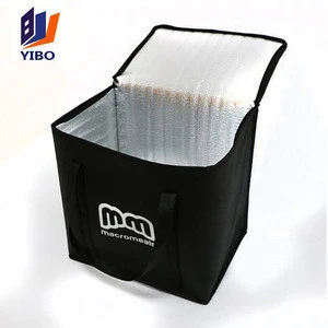 Factory OEM Service Customized Top Quality Eco friendly Durable Promotional outdoor EPE aluminum foil Lunch non woven cooler bag