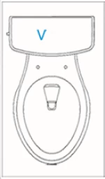 Factory Outlet non electric bidet attachment V shape bidet toilet seat