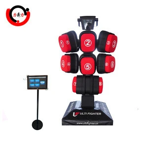 Factory Patented  Interactive Robot martial Dummy Kick Punching Bag Boxing Equipment Machine For Boxing Taekondow Training