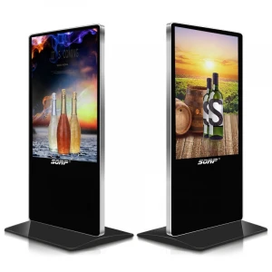 Factory price 40~100 inch Easy installment floor standing lcd advertising player for hotel bank restaurant airport shopping mall