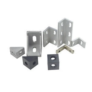 Factory price all sizes metal L shape angle connector aluminum corner bracket