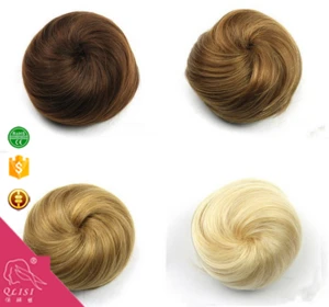 Factory price fashionable hair bun fake hair bun synthetic chignon hair pieces bun