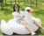 Factory price inflatable swan raft for adult water play equipment