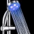 Factory price rainbow color changing bathroom shower head rainfall shower head with led