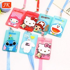 Factory price silicone cartoon gift card holder cell phone wallet set