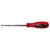 Import factory rubber handle screwdriver 1/4 flat and slotted cr-v screwdriver from China
