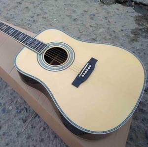 Factory sale  Neck Ebony Fingerboard 41 Inch D Body Type All Solid Wood Acoustic Guitar for sale