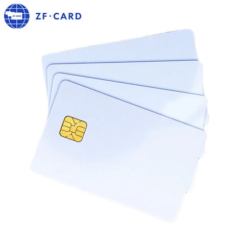 Factory Supply PVC Contact IC 24C02 Chip Blank Card With Magnetic Stripe