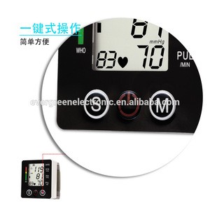 family use clinical digital wrist blood pressure monitor pulse oximeter CE ROHS FCC approval EG-W03
