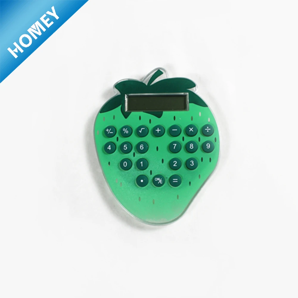 fancy mini strawberry shape mini cute calculator