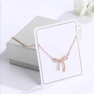 fashion bowknot pendant gold necklace for women jewelry