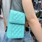 Fashion Brand Mobile Phone Bag Universal Mobile Phone Vertical Bag Pure Cowhide  Single Shoulder Bag