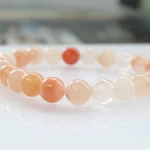 Fashion natural pink Peach Aventurine handmade jewelry elastic quartz bead bracelet 6/8/10 mm