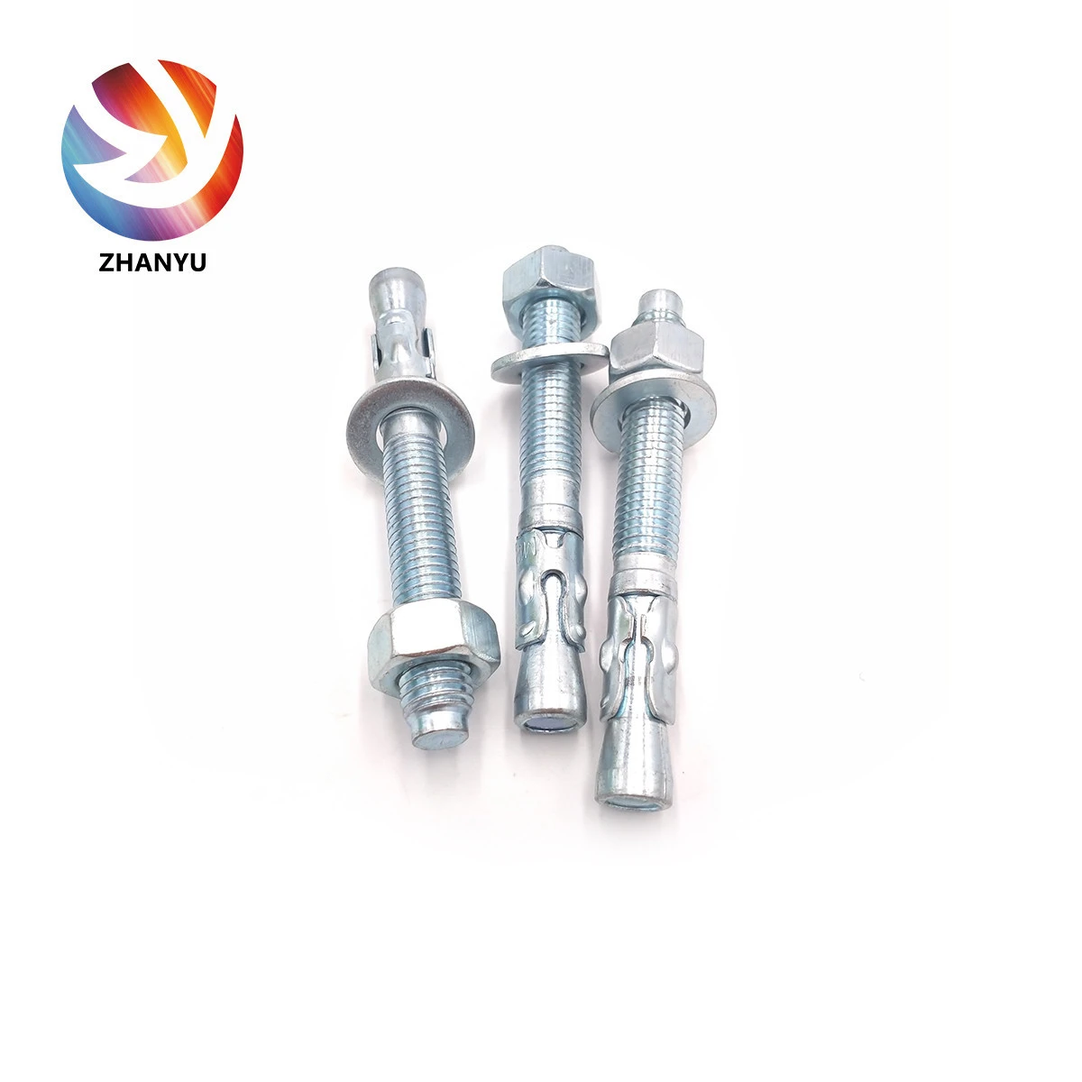 Fastener Galvanized Wedge Anchor Carbon Steel Provide Samples Freely with Good Quality and Low Prices Blue,white Inch,metric ISO