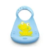 FDA Approved Customised Silicone Waterproof Baby Bib With  Silicone Spoon