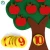 Import Felt Cloth DIY Children&#39;s Educational Toys Preschool Supplies Set of Apple Trees from China