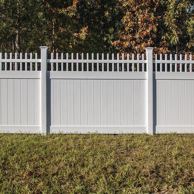 Fentech 6x8ft white pvc vinyl fence panels privacy