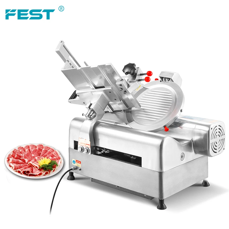 FEST Frozen Meat Cutting 13" 300mm blade mutton roll slicer bacon slicer machine slicing, dicing and cutting machines get smart