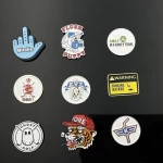 Figure Design Wholesale Cute Custom magnetic golf ball marker Miniature enamel Balls Markers Golf