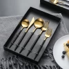 Flatware 5PCS High Quality Stainless Steel Silverware Cutlery Set With Box
