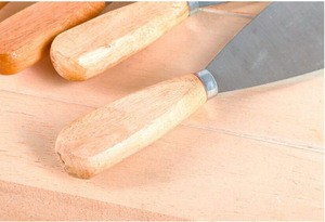 Flexible wall scraper wood handle taping putty knife