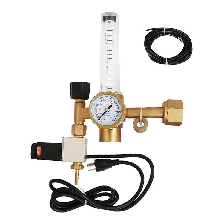 flow adjustment natural gas co2 regulators with solenoid valve