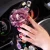 Import Flower Plush Winter Steering Wheel Cover Colorful Crystal Diamond Auto Fur Steering Wheel Covers Car Accessories Women Girls from China