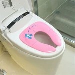 Folding Portable Reusable Non Slip Silicone Pads/Travel Portable Baby Toilet Potty Training Seat Covers Cushion