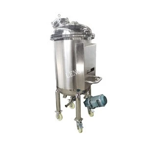 Food grade stainless steel jacketed agitator bottom magnetic mixing tank