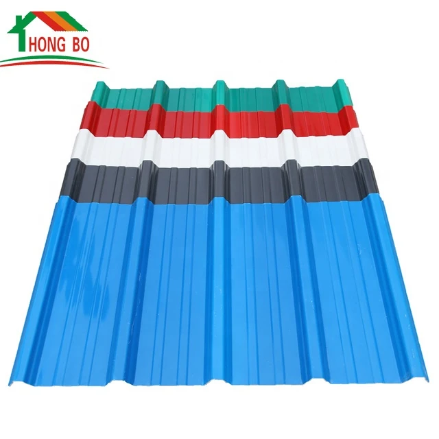 Foshan corrugated building materials PVC roofing panels lightweight Pvc plastic roof tile